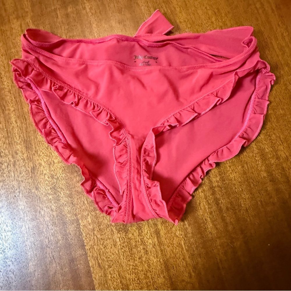 NWOT Juicy Couture Pink Ruffle Pants Size Medium - Picture 2 of 5